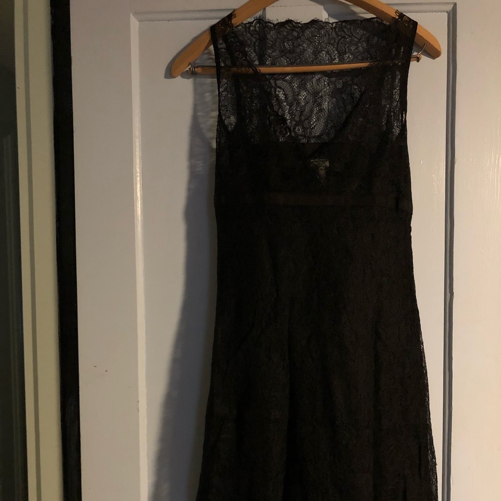 Anthropologie Odille Black Lace Dress Size 4